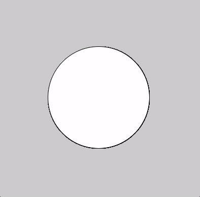animação ponto no círculo